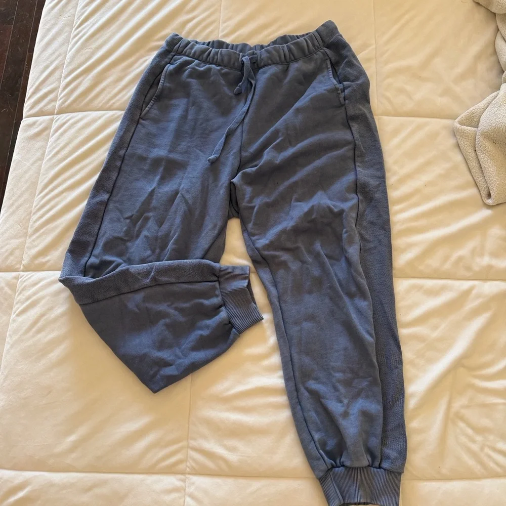 Aerie Soft Blue Casual Pants - Picture 3 of 3